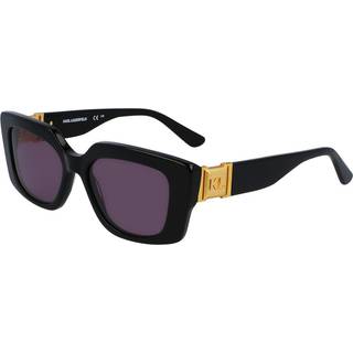 Karl Lagerfeld Kvinde KL6125S 001 Solbriller Acetat Sort Grå Firkantet Normal Normal