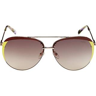 Pucci Emilio Pucci EP0154 71F 64 Solbriller Kvinder Guld - Gold Burgundy - 64mm