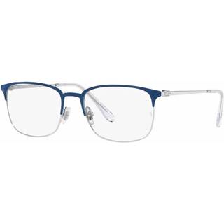 Ray-Ban RX6494 Asian Fit 3155 54 Briller Mænd Blue - Blue on Silver - 54mm