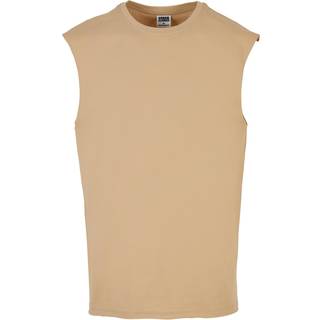 Urban Classics Open Edge Sleeveless Tee Union Beige