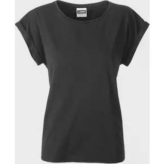 James & Nicholson Basic dame T-shirt, Sort, S