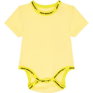 Off-White Kids Baby cotton jersey bodysuit - yellow - M 3-6