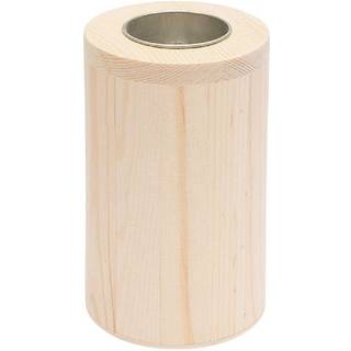 Kerzenhalter aus Holz rund