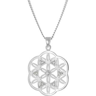 trendor 15948 Damen-Halskette Mandala 925 Silber