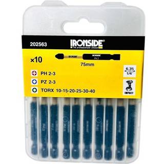 Ironside 202563 Kraftbitsæt 10 dele, 75 mm