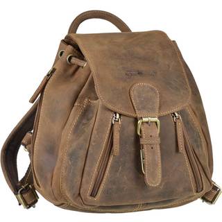 Rucksack Leder 28x28cm "Vintage" antikbraun 1605-25 | Greenburry.de