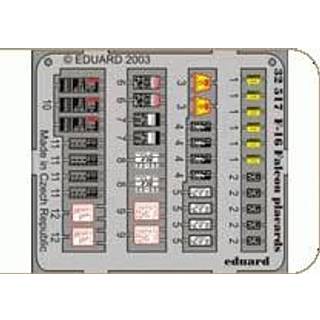 F-16 Falcon Placards f��r Hasegawa Bausatz