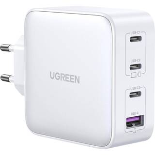 UGREEN Nexode 100W USB-C PD GaN - 4-Port Vægoplader - Hvid