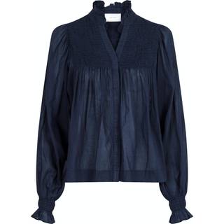 Jill S Voile Bluse, Navy, 36