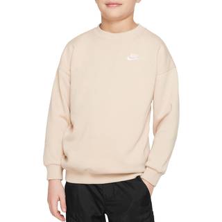 Oversized Nike Sportswear Club Fleece-sweatshirt til større børn - brun - XL