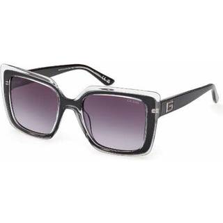 Guess GU7908 05B 52 Solbriller Kvinder Black - Black on Clear - 52mm