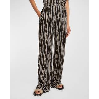 ChloÃ© Printed silk pants - black - XL+