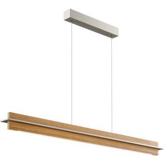 Quitani LED-pendellampe Lexa, eg/nikkel, længde 118 cm
