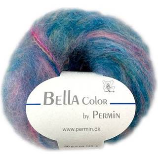 Bella Permin garn - Mohairgarn med uldgarn & polyamid - fv 883176 Lyselilla/Lilla/Rosa