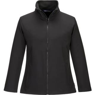Print & Promo dame softshell (2lags) - Sort (Størrelse: XS)