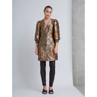 WhirlingBBAmaru dress - Brown flower