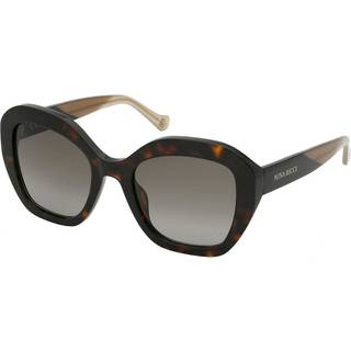 Nina Ricci Kvinde SNR355 0714 Solbriller Acetat Havana Brun Geometrisk Normal Skygge