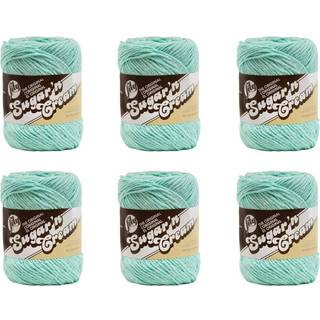 Lily Sugarn Cream Beach Glass Yarn - 6 Pack of 71G25oz - Bomuld - 4 Medium (Worsted) - 120 yards - Knittingcrochet