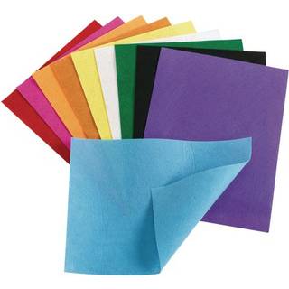 Farve f?lte ark 10 farver hver 9 """" x 12 """" Assorteret farve filt stofark patchwork sy DIY h?ndv?rk ikke v?vet