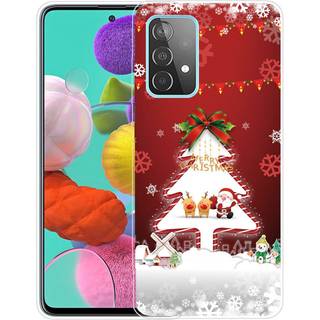 Samsung Galaxy A53 (5G) TPU Plast Julecover - Merry Christmas - Juletræ & Snefnug