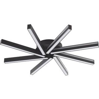Lucande Smart LED-loftlampe Tjado, Ø70 cm, sort, RGBW