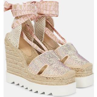 Stella McCartney Embellished wedge espadrilles - beige - EU 41
