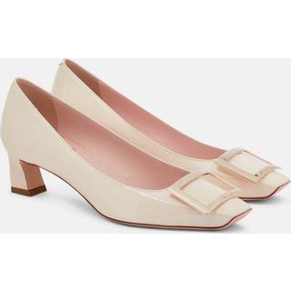 Roger Vivier Trompette patent leather pumps - white - EU 41