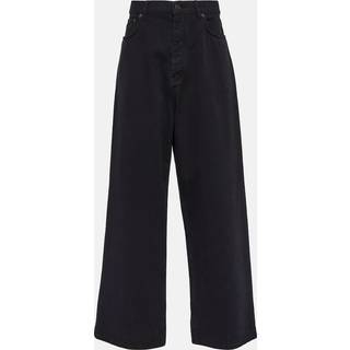 Balenciaga Mid-rise wide-leg jeans - black - XXS