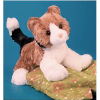 Douglas Maps calico-kat plysbamse - blød, opretstående killing til kram og samling