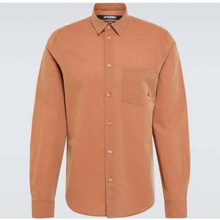 Jacquemus La Chemise Meio cotton and wool shirt - orange - EU 44