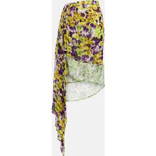 Dries Van Noten Printed midi skirt - yellow - M