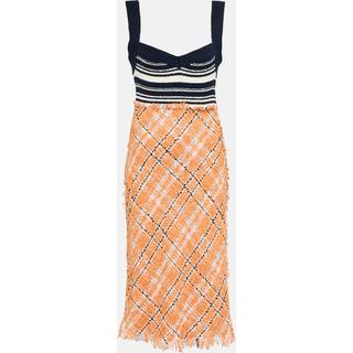 Marni Patterned cotton-blend midi dress - multicoloured - XL