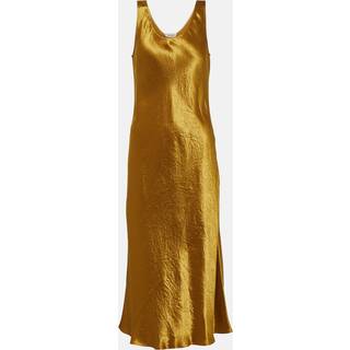 Max Mara Leisure Talete satin slip dress - yellow - M-L
