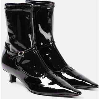 The Row Cyd patent leather ankle boots - black - EU 37