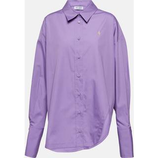 The Attico Diana cotton poplin shirt - purple - XS