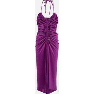 Veronica Beard Saskia ruched midi dress - purple - S