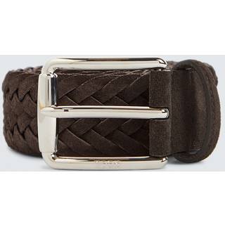 Tod's Braided suede belt - brown - 90CM
