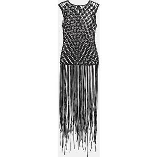 Dries Van Noten Fringed woven top - black - M