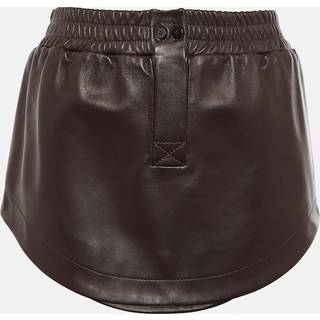 The Attico Leather miniskirt - brown - XXS