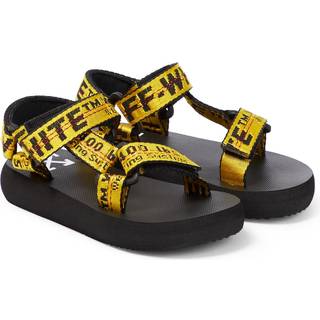 Off-White Kids Logo jacquard sandals - yellow - EU 29