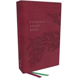 Evangelical Study Bible: Christ-centered. Faith-building. Mission-focused. (NKJV, Pink Leathersoft, Red Letter, Thumb Indexed, Large Comfort Print)