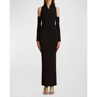 Khaite Sutton cutout gown - black - XS
