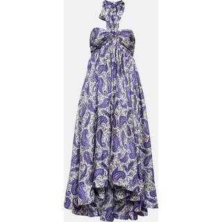 Zimmermann Devi silk halterneck midi dress - multicoloured - XS