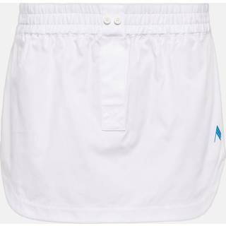 The Attico Mid-rise cotton miniskirt - white - XXXS