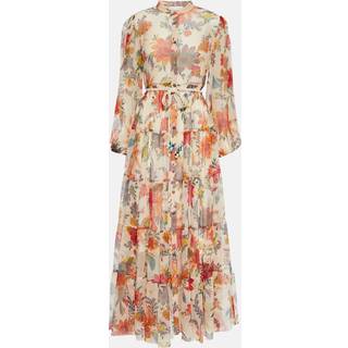 Zimmermann Ginger floral silk maxi dress - beige - XXS