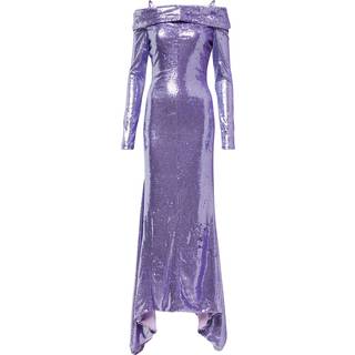 The Attico Fanny sequined off-shoulder gown - purple - XXS