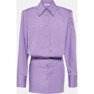 The Attico Margot cotton minidress - purple - L