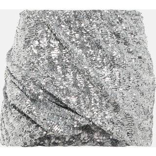 The Attico Sequined mini skirt - silver - XXS