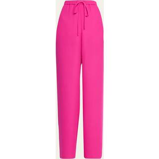 Valentino High-rise wide-leg silk crÃªpe pants - pink - XS