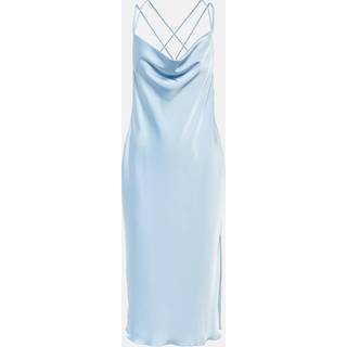 Rotate Bridal Grace satin midi dress - blue - M